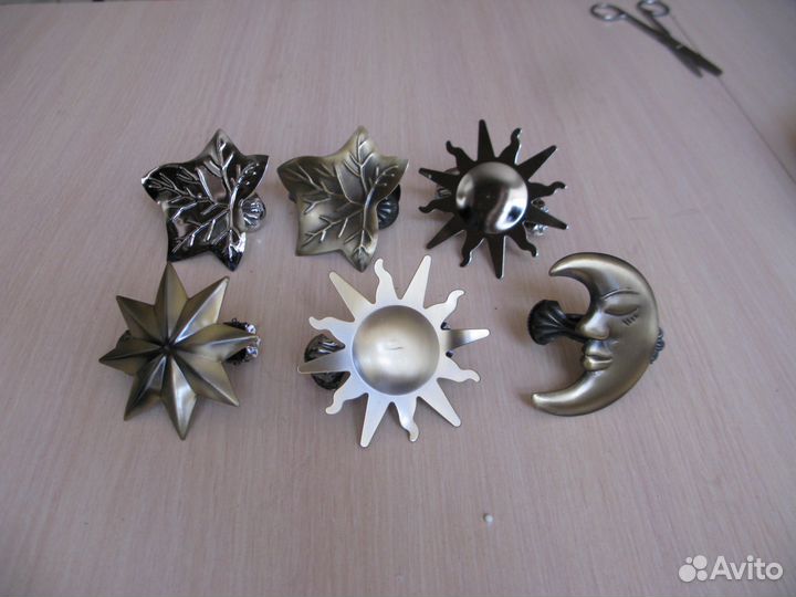 Подхваты- зажимы для штор, кольца с крючками