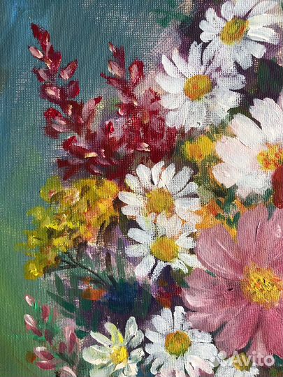 Букет цветов, картина маслом 40*50