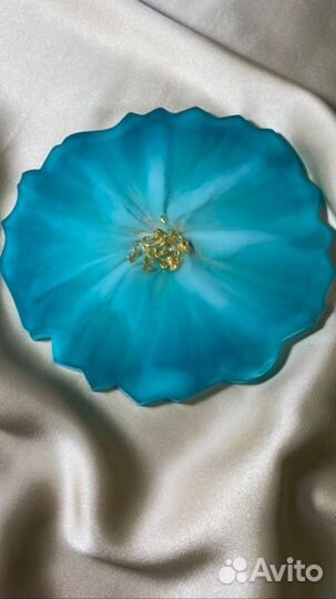 Подстаканники из эпоксидной смолы, серьги