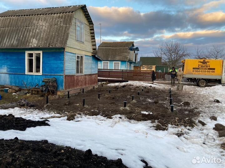 Винтовые сваи/ Фундамент на сваях