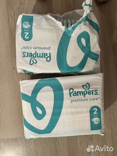 Подгузники pampers 2