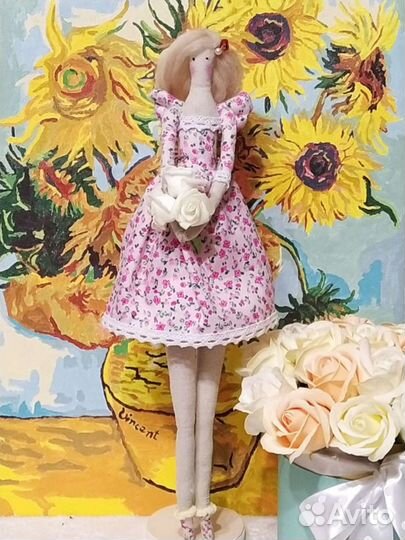 Интерьерная кукла Тильда