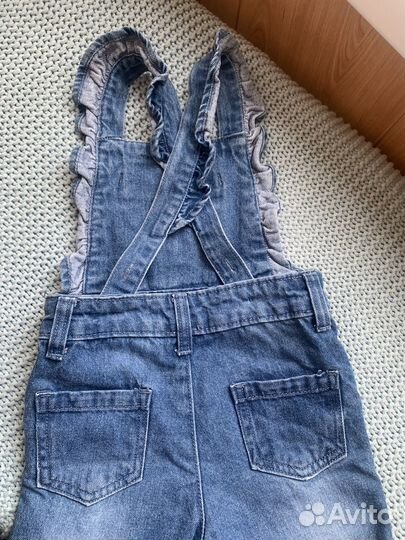 Джинсовый комбинезон для девочки 92