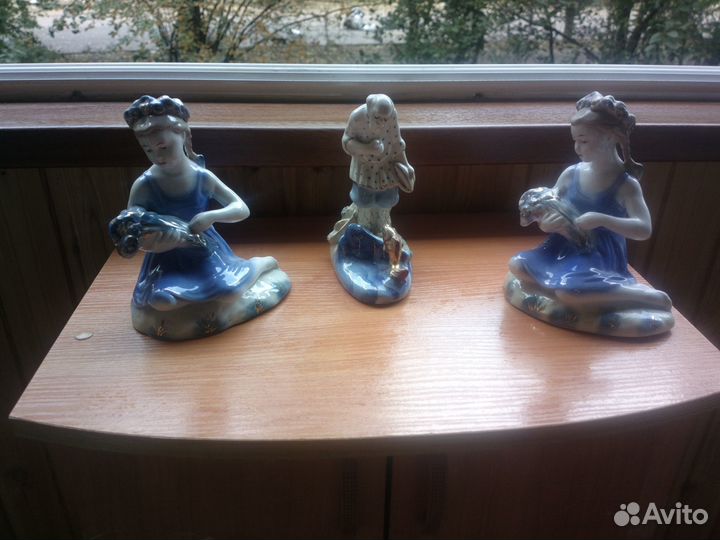 Продаются фарфоровые фигурки Гжель 50-60 г