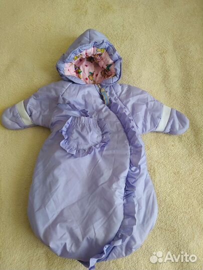 Комбинезон конверт на 0-3 месяца на выписку