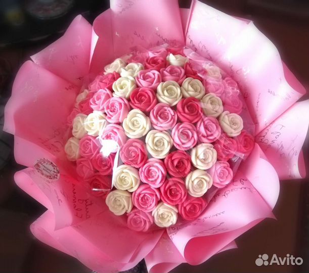 Букет из шоколадных цветов