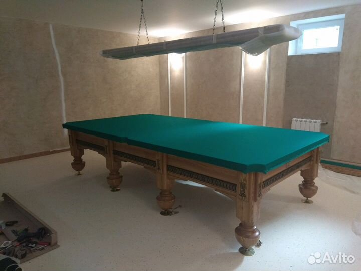 Бильярд-замена сукна, сборка