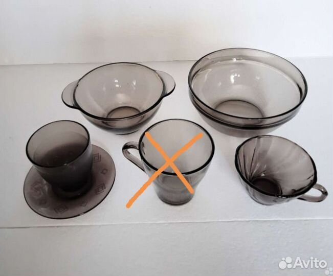 Посуда черное стекло