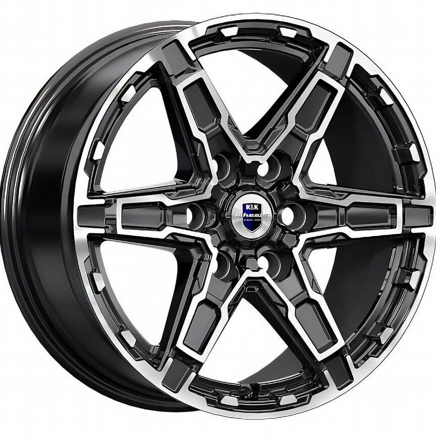 Диски K&K Дистрикт 8x18 6x114.3 ET25 D66.1 Алмаз черный
