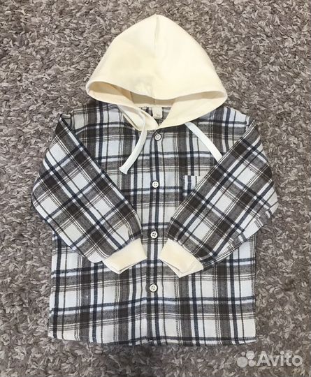 Рубашка в клетку детская