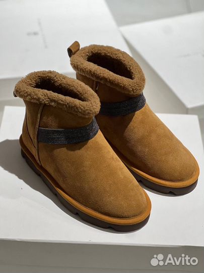 Угги Brunello Cucinelli замшевые женские