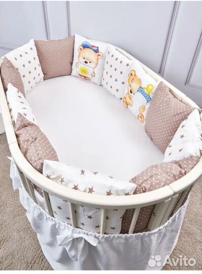 Бортики в детскую кроватку