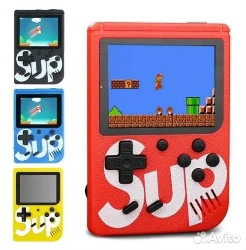 Портативная игровая приставка SUP 400 в 1 8bit