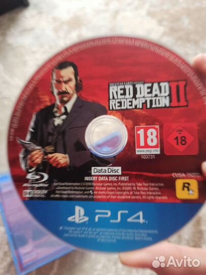 Диски на ps4 red dead redemption 2