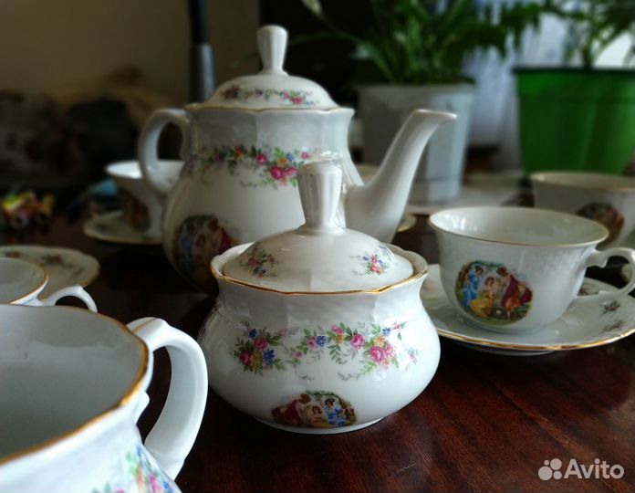 Сервис новый, чайный, Мадонна фарфор 1990 г