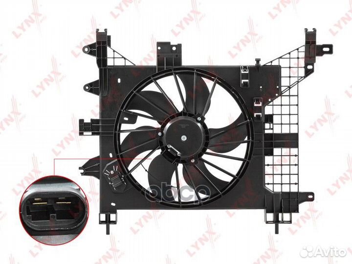 RF-1613 Вентилятор радиатора lynxauto RF-1613 L