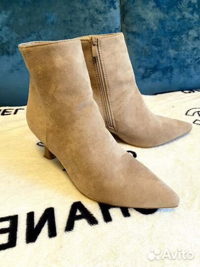 Ботильоны женские 38 размер натуральная замша