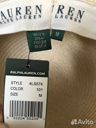 Шляпа женская пляжная ralph lauren