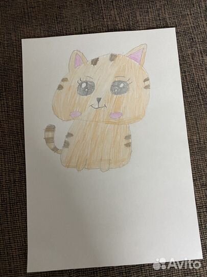 Рисунок рыжий кот
