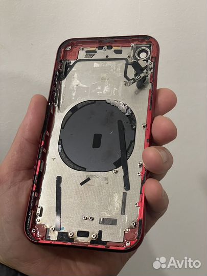 Корпус iPhone XR красный оригинал