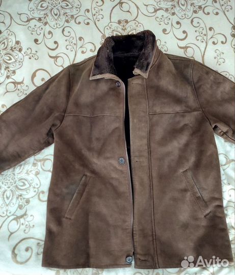 Дубленка натуральная мужская размер 58 - 60