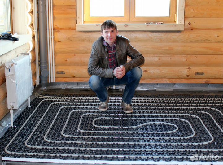 Монтаж систем отопления водяного теплого пола