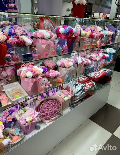 Букет из мыльных цветов