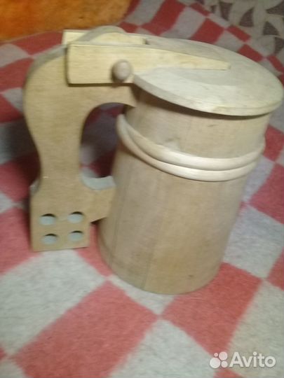 Кружка деревянная декоративная