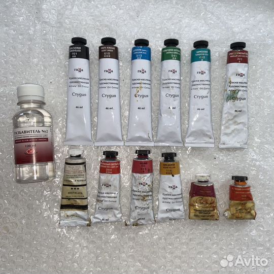 Масляные краски + растворитель