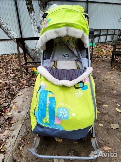 Санки коляска ника kids