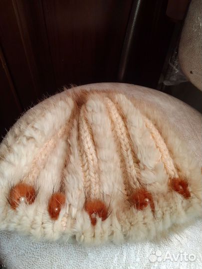 Шапка зимняя меховая женская норка