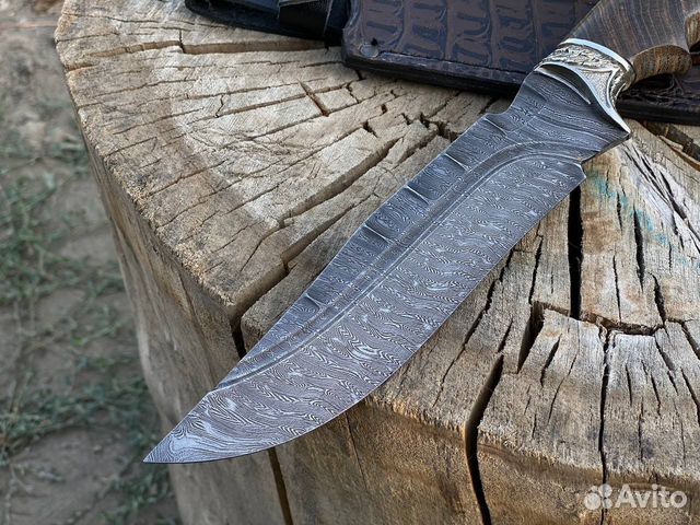 Нож Сокол из дамасской стали