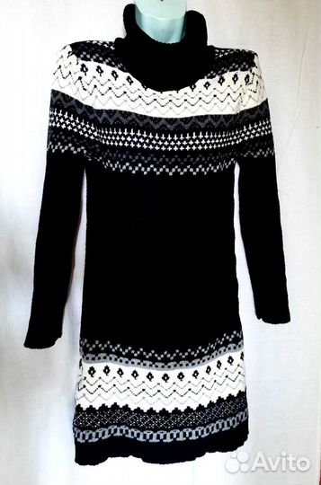 Платье стильное вязаное шерстяное,Турция,раз.44
