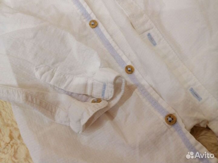 Рубашка zara 80 и джинсы 86