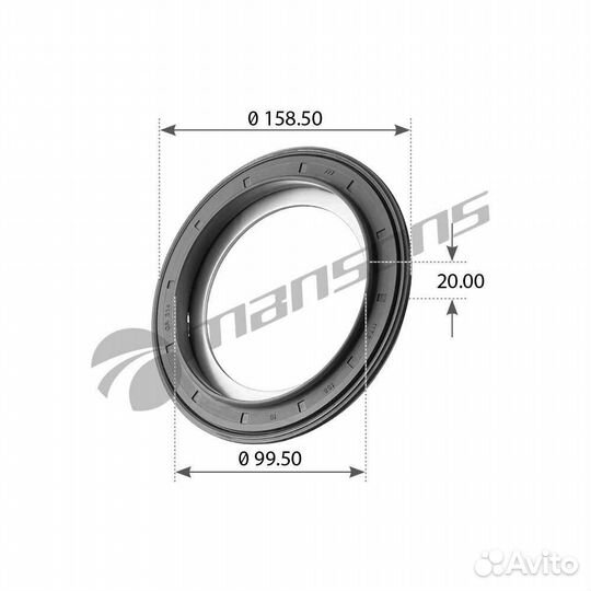 Сальник ступицы BPW SN36/42, SH/SKH ECO Plus 8-9t