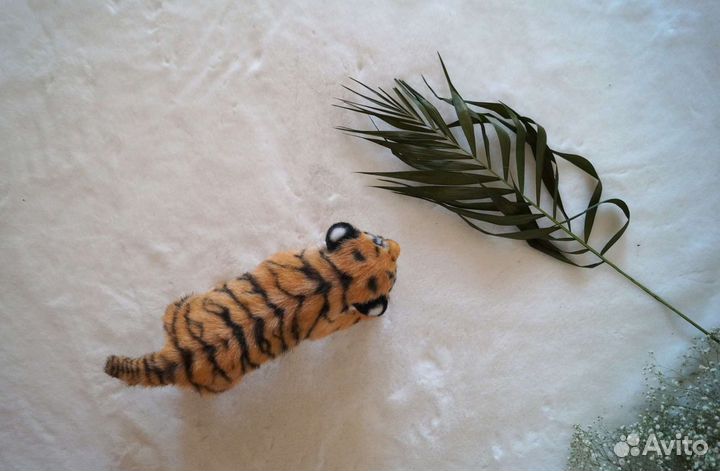 Тигренок мягкая игрушка на заказ ручной работы