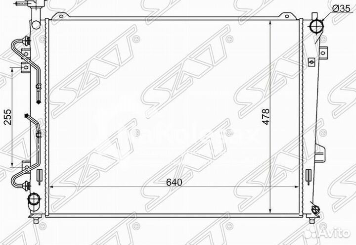 Радиатор KIA carens 2.0 06