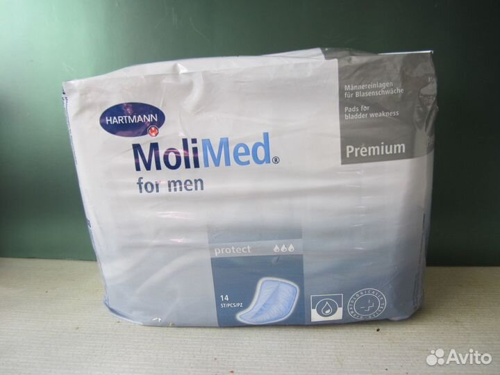 Прокладки для мужчин Moli Med 3 капли 4 пачки