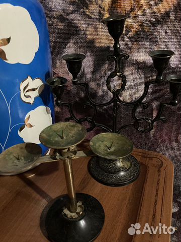 Старинный подсвечник Канделябр