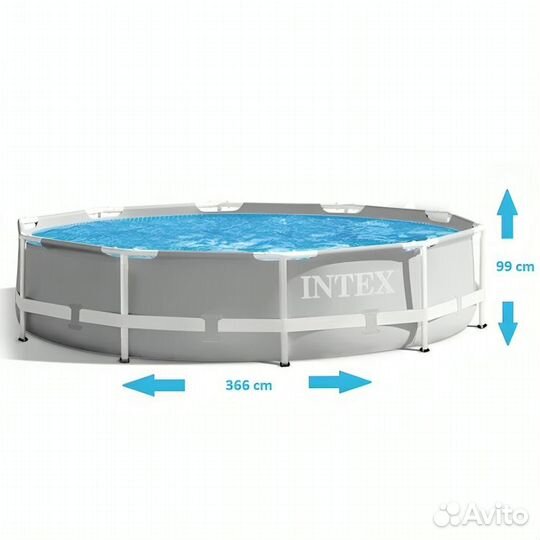 Каркасный бассейн Intex 26716 + фильтр-насос 2006