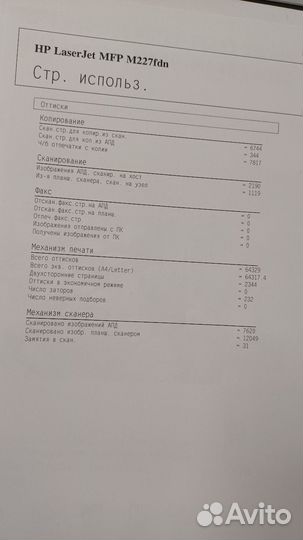 Мфу HP LaserJet MFP M227 sdn