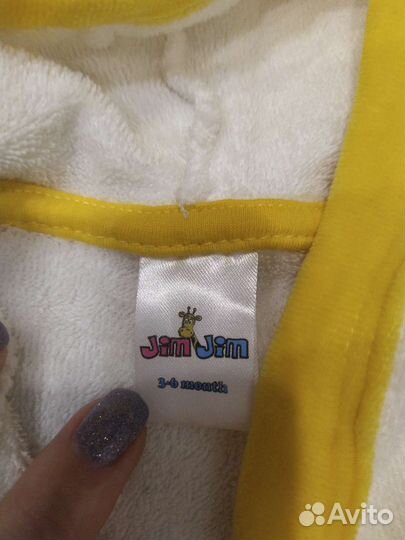 Детский халатик 3-6 месяцев