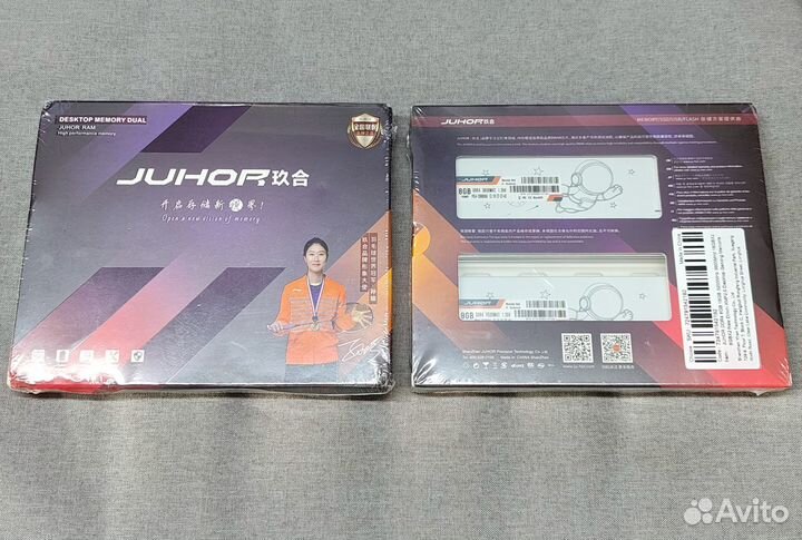 Juhor DDR4 16 Gb (8 x 2) 3600 Mhz CL18, новая