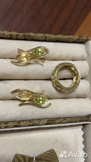 Золотой гарнитур 585