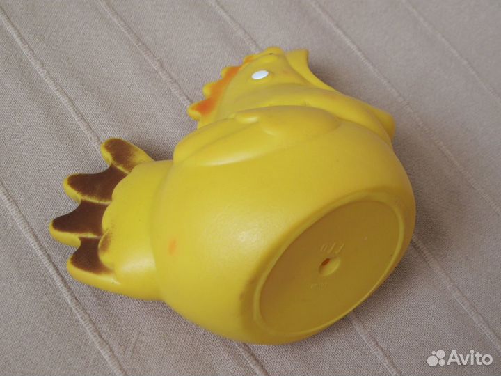 Резиновые игрушки СССР (курица, белка, обезьяна)