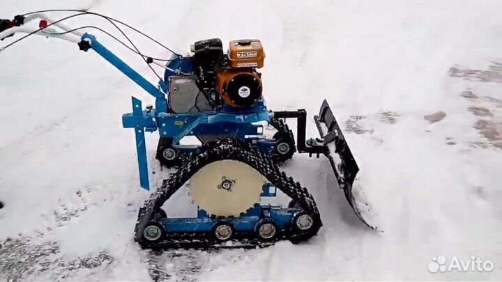 Лопата-отвал для мотоблока (с резинкой)