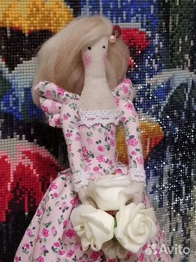 Интерьерная кукла Тильда