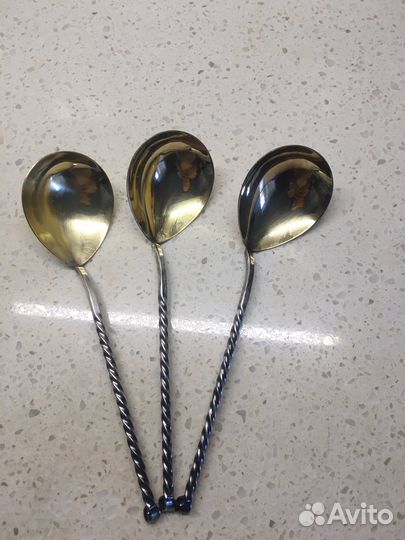 Салатные ложки Таллинские мельхиор СССР