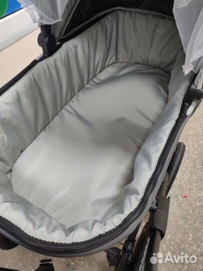 Коляска 2в1 классическая серый