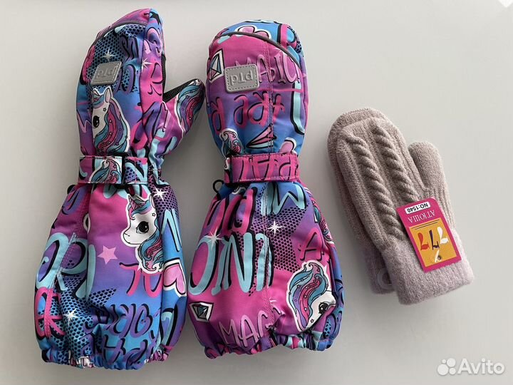 Краги и варежки на 3-4